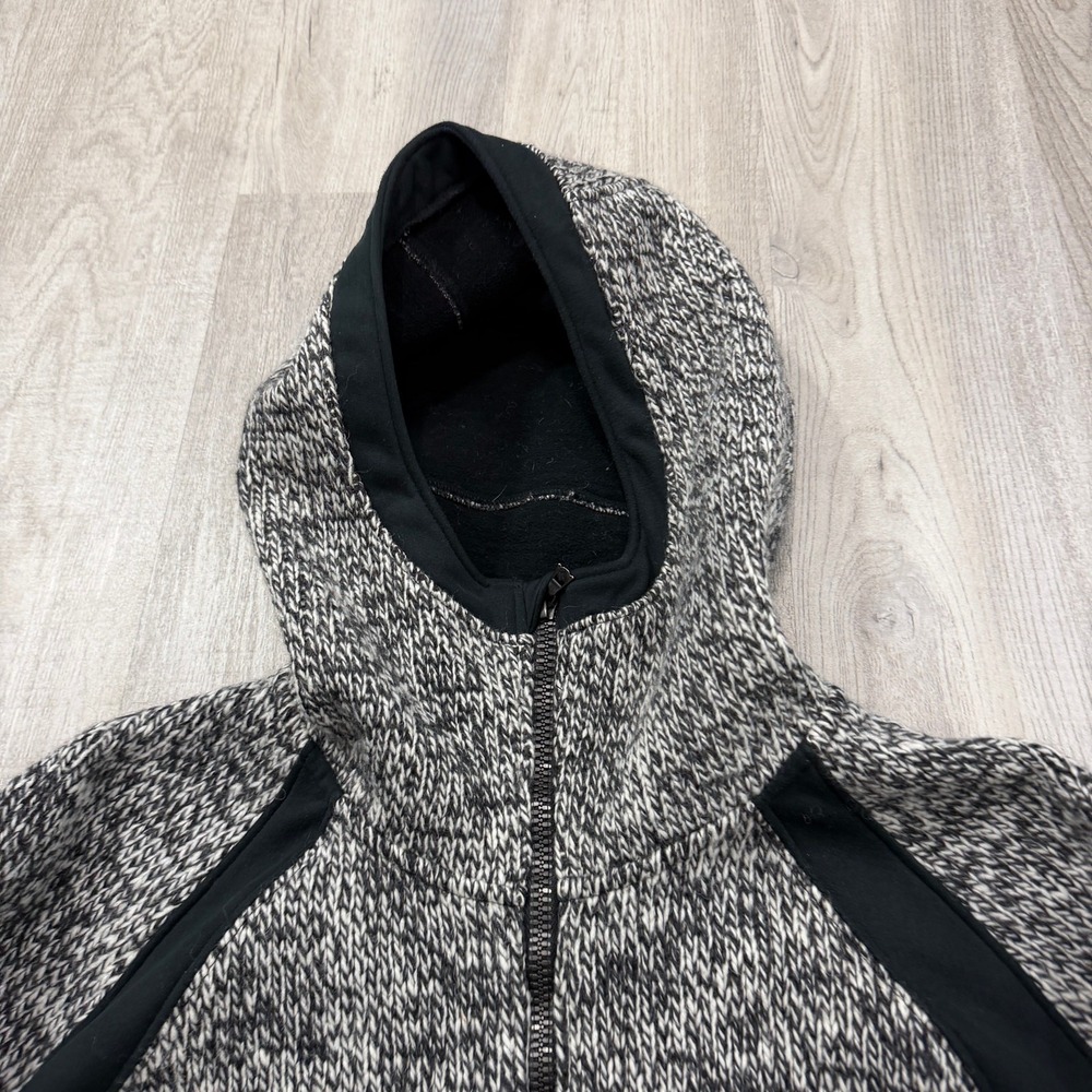 KUHL Hoodie Jacket Large Alska Hoody Full Zip Wool Blend Stout Knit Heavyweight - Picture 3 of 7